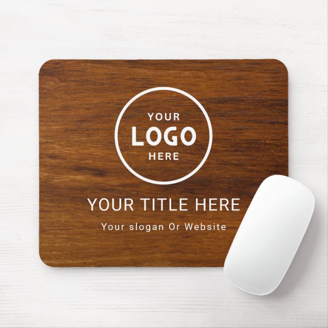 Modern Minimalist Business Logo Mouse Pad (With Mouse)