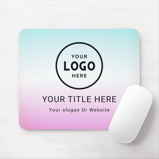 Modern Minimalist Business Logo Mouse Pad (With Mouse)