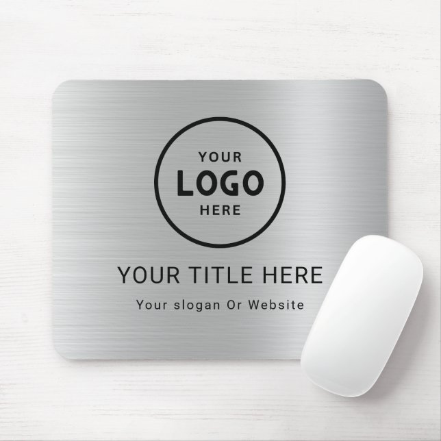 Modern Minimalist Business Logo Mouse Pad (With Mouse)