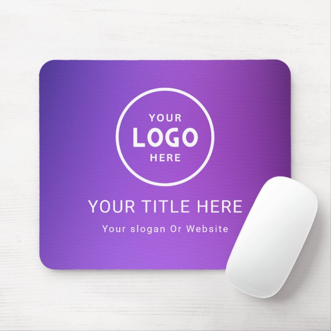 Modern Minimalist Business Logo Mouse Pad (With Mouse)