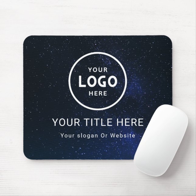 Modern Minimalist Business Logo Mouse Pad (With Mouse)