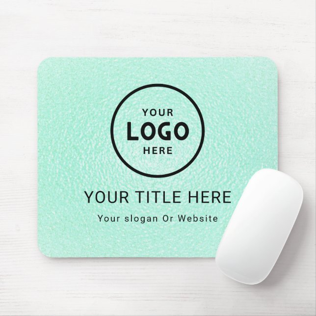 Modern Minimalist Business Logo Mouse Pad (With Mouse)