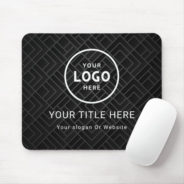 Modern Minimalist Business Logo Mouse Pad (With Mouse)