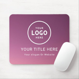 Modern Minimalist Business Logo Mouse Pad
