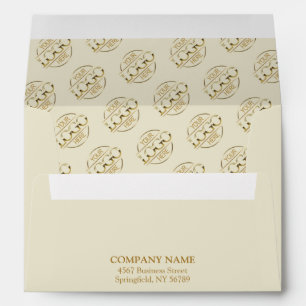 Modern Minimalist Business Logo Return Address Envelope