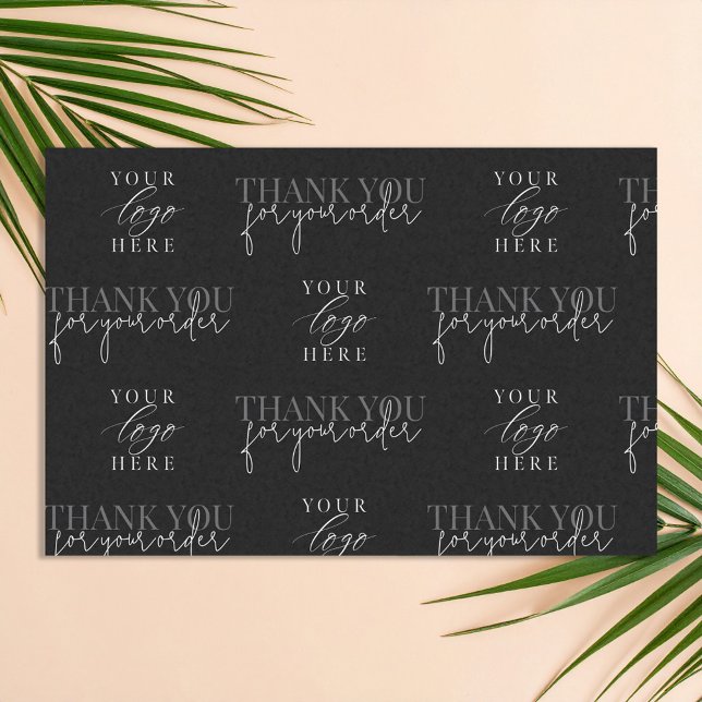 Modern Minimalist Business Logo Thank You Tissue Paper (Creator Uploaded)