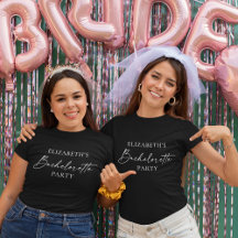 Modern Minimalist Calligraphy Bachelorette Party