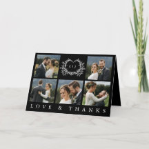 Modern Minimalist Calligraphy Crest monogram Photo