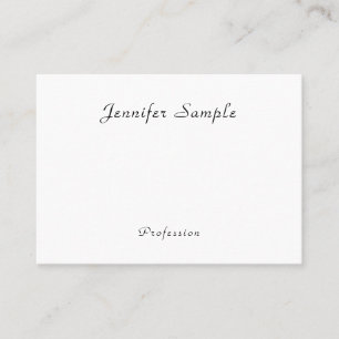 Modern Minimalist Calligraphy Name Template Trendy Business Card