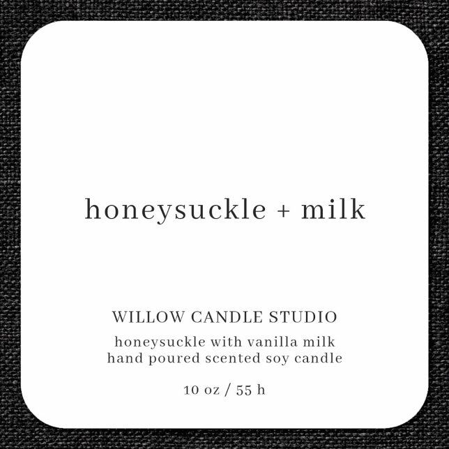 Modern Minimalist Candle Business Packaging Label (Creator Uploaded)