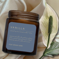 Modern minimalist candle cosmetics product label