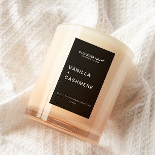 Modern Minimalist Candle Label