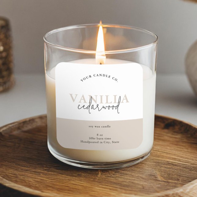 Modern Minimalist Candle Label (Creator Uploaded)
