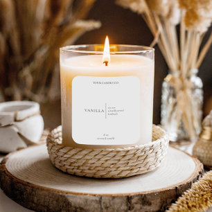 Modern Minimalist Candle Label