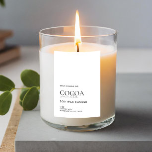 Modern Minimalist Candle Label