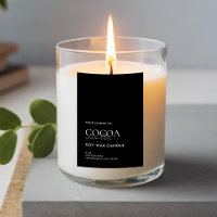 Modern Minimalist Candle Label