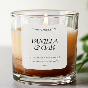 Modern Minimalist Candle Label