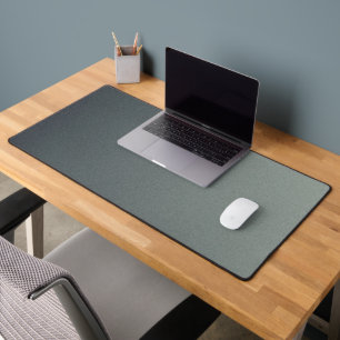 Modern Minimalist Charcoal Grey Grainy Gradient Desk Mat