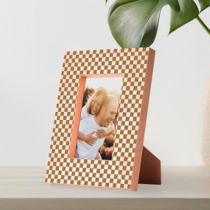 Modern Minimalist Chequered Etched Frames