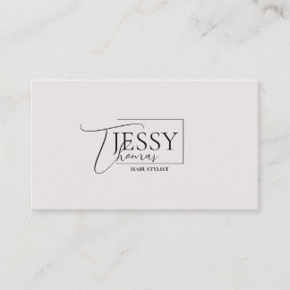 modern minimalist chic business card