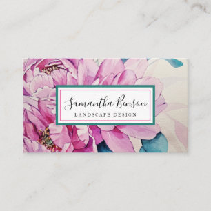 Modern Minimalist Chic Elegant Landscape Business Card