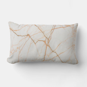 modern minimalist chic scandinavian white marble lumbar cushion