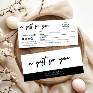 Modern Minimalist Christmas Gift Card