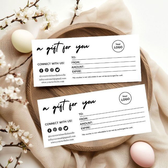 Modern Minimalist Christmas Gift Card (Creator Uploaded)