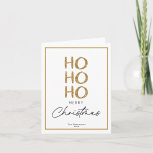 Modern Minimalist Christmas Holiday Foil Greeting Card