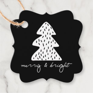 Modern Minimalist Christmas Holiday Gift Tag