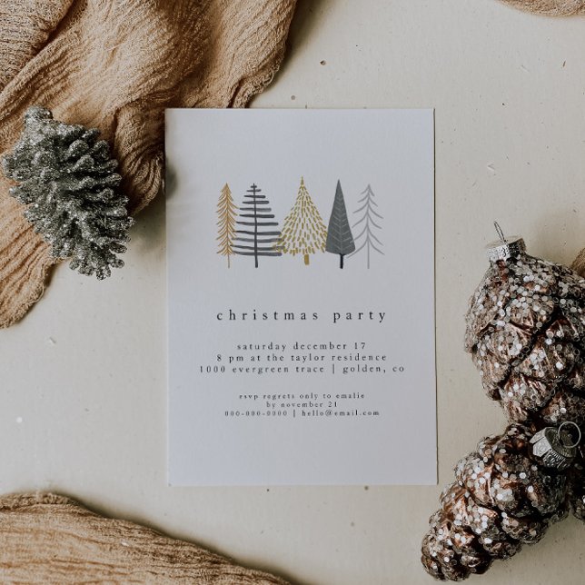modern minimalist christmas party invitation (Creator Uploaded)