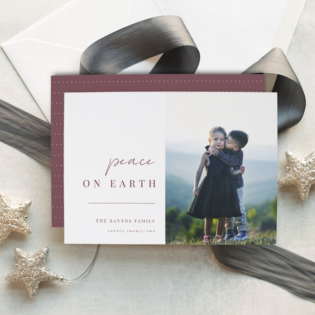 Modern Minimalist Christmas Photo Holiday Card (Creator Uploaded)