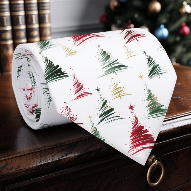 Modern Minimalist Christmas Tree Neck tie (Creator Uploaded)