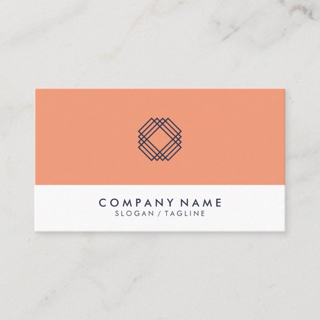 Modern Minimalist Clean Layout Typography Logo Business Card (Front)