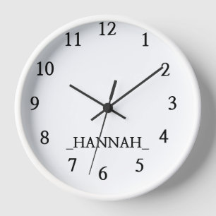 Modern Minimalist Clock