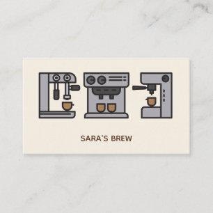 modern minimalist coffeeshop cafe business card
