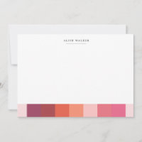 modern minimalist colour block Stationery Note Car
