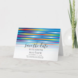 Modern Minimalist Colourful Gradient Design Invitation