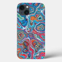Modern Minimalist Colourful Liquid Abstract