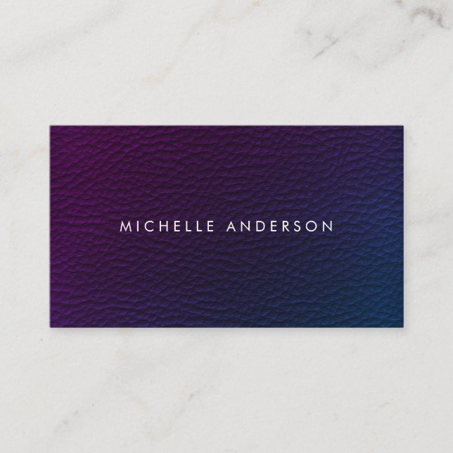 Modern Minimalist Colourful Texture Business Card (Front)