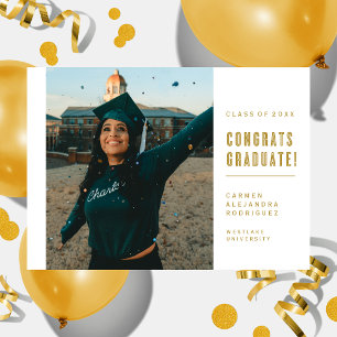 MODERN MINIMALIST CONGRATS GRADUATE INVITATION