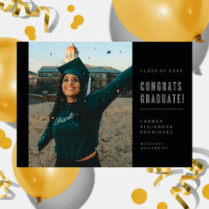 MODERN MINIMALIST CONGRATS GRADUATE INVITATION