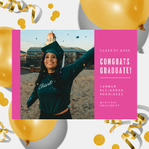 MODERN MINIMALIST CONGRATS GRADUATE INVITATION