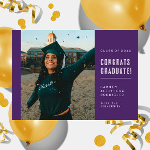 MODERN MINIMALIST CONGRATS GRADUATE INVITATION