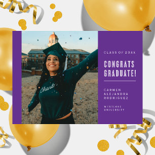 MODERN MINIMALIST CONGRATS GRADUATE INVITATION