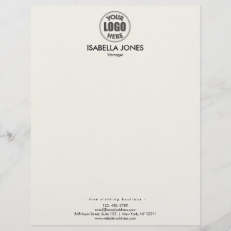 Modern Minimalist Corporate | Professional Busines Custom Letterhead