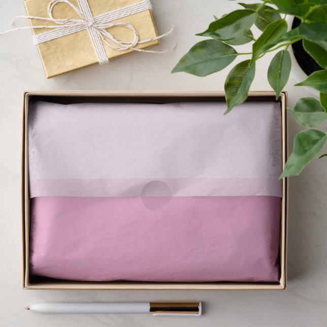 Modern Minimalist Cotton Candy Pink Gradient Tissue Paper (Gift)