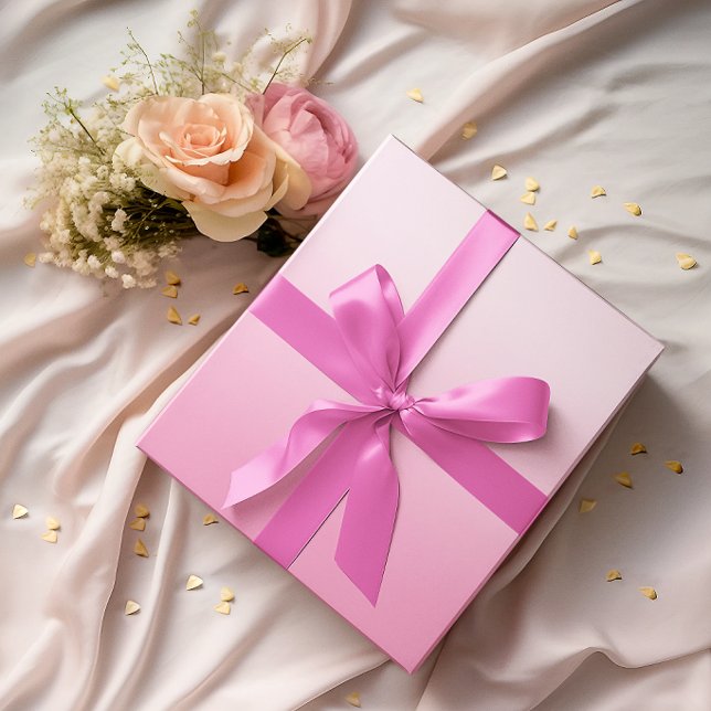 Modern Minimalist Cotton Candy Pink Gradient Wrapping Paper (Modern Minimalist Cotton Candy Pink Gradient Wrapping Paper)