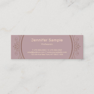 Modern Minimalist Creative Design Trendy Template Mini Business Card