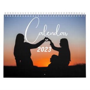Modern minimalist custom 2025 family Calendar